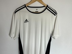 Adidas Entrada 18 T-shirt Climalite Sports | Men’s | White/Black | Large