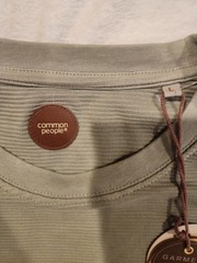Common People Mens Ottoman Tee T-Shirt Washed Green Size Large Cotton
