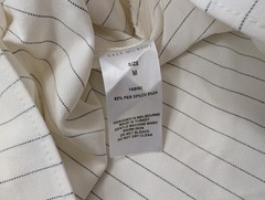 Salt Murphy Julian Top Shirt Mens Medium Sleeveless White Striped