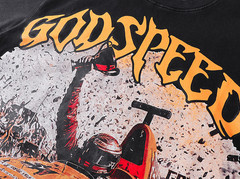 NEW Godspeed “F1” Men’s Graphic Black T-Shirt High-Quality Heavyweight Small-XL