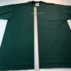 Vintage Y2K Newburyport Massachusetts Spellout T Shirt TULTEX Size XL Green