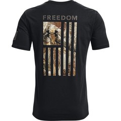 Under Armour 1370816 Men’s UA Freedom Flag Camo T-Shirt, Black/OD Green, Small