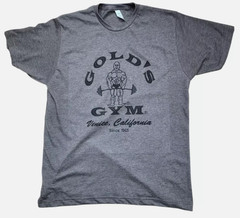Gold’s Gym 1965 Logo Vintage T-Shirt Men’s Bodybuilding Fitness Tee S-5XL
