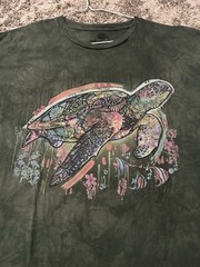 The Mountain Tie Dye Shirt XXL Green Turtle Aquatic