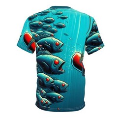 Take the Bait Red Pill Fish Unisex Cut & Sew Tee