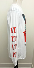 Stephen King IT Pennywise Men’s White Graphic T- shirt Size XL (50-52) The Movie