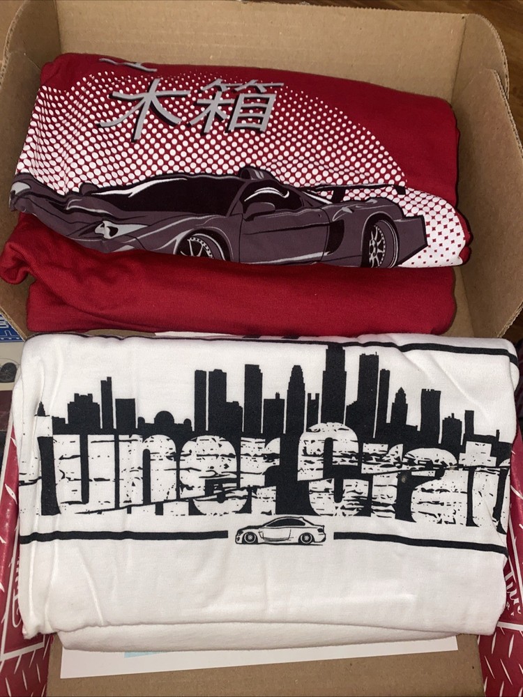 Tuner Crate Tshirt Size 3X Graphic Awesome Shirts Lot Of 2 Shirts New In Box