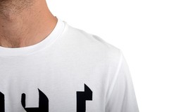 Just Cavalli Men’s White Graphic Print Crewneck T-Shirt US 2XL IT 56