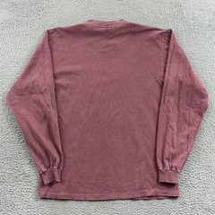 Vintage Religious Shirt Mens Large Red Long Sleeve Crewneck Jesus Church 90s