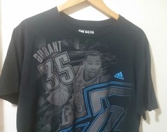 Adidas The Go To Tee Mens L Black Crew Neck Short Sleeve Cotton Durant 35