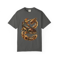 Stained Glass Espresso Meteor Catfish T-Shirt Graphic