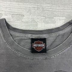 Vintage Harley Davidson Shirt Size XXL Gray Traverse City Michigan Motorcycle