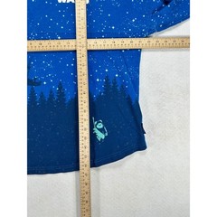 Disney Star Wars Spirit Jersey Endor Moon Blue Galaxy Long Sleeve Shirt Small