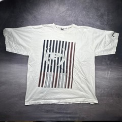 Vintage Phat Farm Graphic T-Shirt Mens XL White Y2K Baggy Streetwear Skater