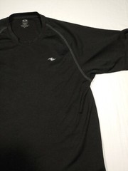 Athletic Works T Shirt Mens M Black Dry Gym Lightweight Breathable Running