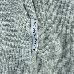 NN07 No Nationality Shirt Mens 2XL Gray Waffle Knit Thermal Preppy Outdoor