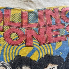 Rolling Stones Steel Wheels 1989 Shea Stadium Concert T Shirt Single Stitch USA