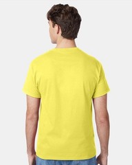Hanes 5250 4XL Authentic Short Sleeve Men’s Cotton T-Shirt Yellow Pit to Pit 29″
