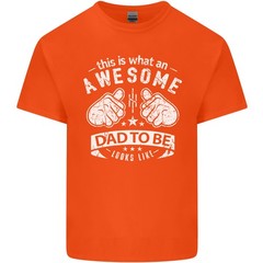 Awesome Dad to Be Looks New Dad Daddy Mens Light Cotton T-Shirt