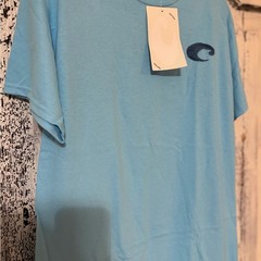 Costa Del Mar Blue Graphic Tee Men’s Medium Fishing Beach Logo Shirt NWT