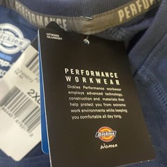 Dickies Women’s Raglan Sleeve Cooling Temp-iQ Performance Shirt Navy XXL Blue