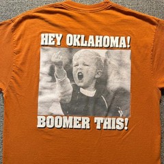 Vintage Texas Longhorns Oklahoma Sucks Funny Shirt Jerzees Boomer This Rivalry L