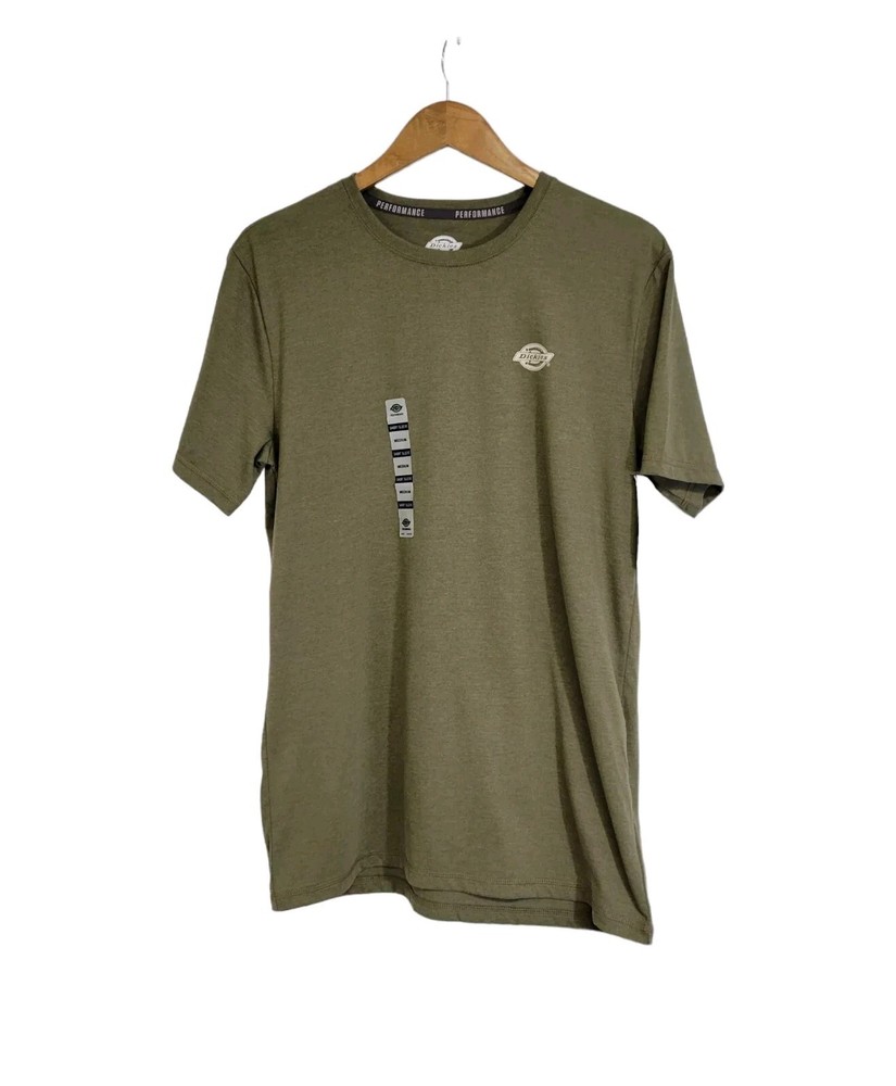 Dickies Temp-IQ Cooling Olive Green Short Sleeve Performance T-shirt Medium NWT