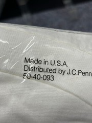 Vintage JCPenny Royal Comfort V-Neck T-Shirt Pack of 3 Sz 44 NOS READ