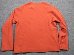 Gap Shirt Mens Large Orange Long Sleeve Crew Neck Classic Fit Casual Tee
