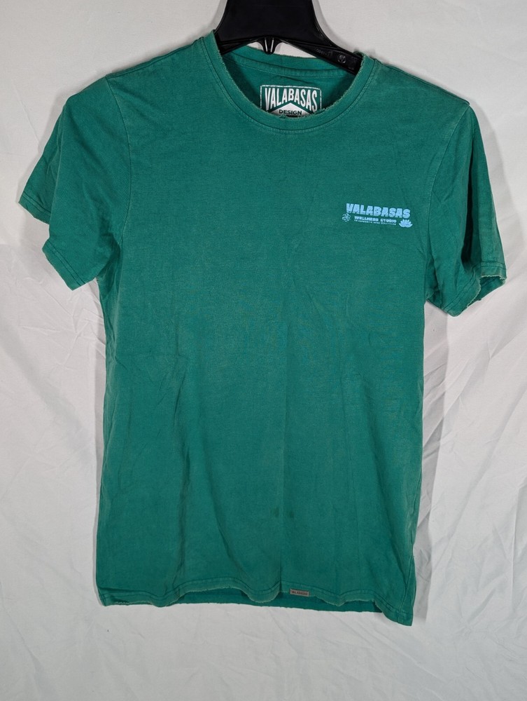 Mens VALABASAS VINTAGE WELLNESS T Shirt Green Size XSmall