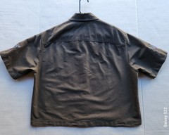Urban Outfitters Men’s Apparel Dark Olive Woven Top Polo Shirt – Size: Medium