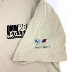 BMW Motorsports T Shirt BMW V8 M Hybrid Double Sided Tagless Puma Adult Size LRG