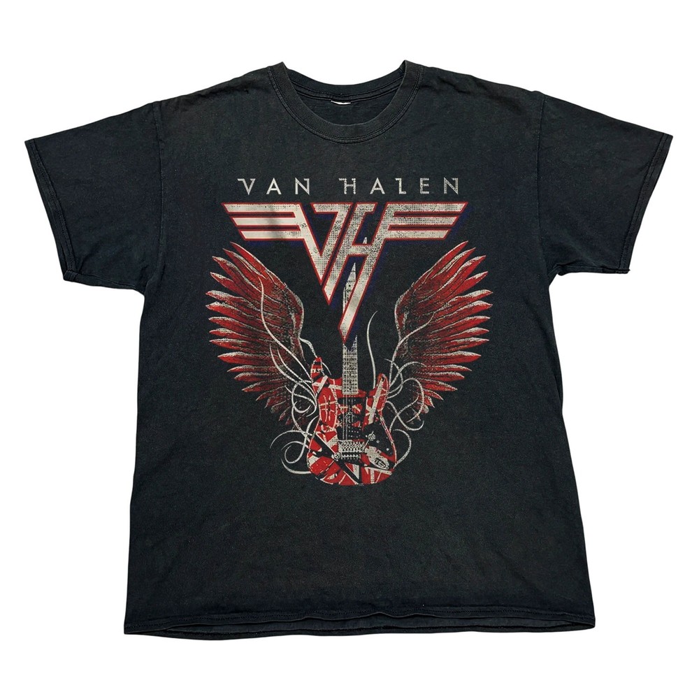 Van Halen Eddie Guitar Rock Band Black Unisex T-shirt Size S-5XL