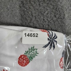 Free Planet Shirt Mens Large White Allover Pineapple Palm Tree Graphic Tee Top