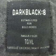 DarkBlack Shirt Mens XL Gray Henley Free Spirit Skull Graphic Tee 1976