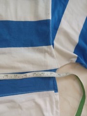 Vintage I Love Heart Heidelberg Shirt Long sleeve Blue White Striped