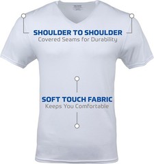 Men’s V-Neck T-Shirts, Multipack, Style G1103