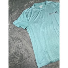 Men’s Salt Life teal green SLX XL Long-Sleeve Performance Tee Excellent