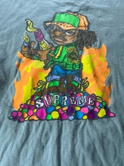 Supreme T-Shirt Men’s Small Molotov SS19 Dark Sage Size Men’s Medium Made USA