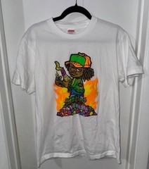 Supreme Molotov Kid Andy Howell Mens Tee Shirt White SS19 Size Medium Pre Owned
