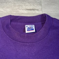 VTG BVD Purple shirt Single stitch Blank Pocket Size X Large 90s