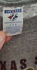 Mens Size LARGE Texas State BOBCATS T-Shirt San Marcos TEXAS Jerzees 90 Cot/10Po