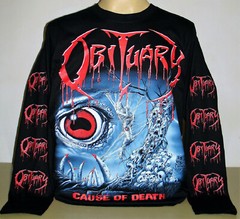 Obituary Cause Of Death Long Sleeve T-Shirt Size S M L XL 2XL 3XL Metal Band New