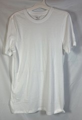 Jockey Men’s White Tee Shirt Size Small (34-36) 100% Cotton Color White