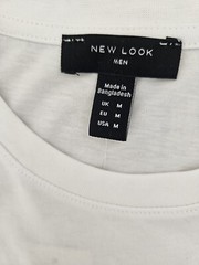 New Look Mens Tshirt Size M White New