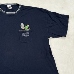 Vtg 1999 Warner Bros Studio Store Marvin The Martian Pocket Tee Navy Mens 3XL