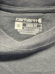 Carhartt Iconic K87 Work T Shirt Mens XL Blue Cotton Jersey Loose Fit Rugged