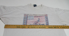 Sz XXL VINTAGE Soffes Choice T-Shirt Single-Stitch USA Made Patriotic Flag