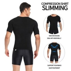 Men Slimming Body Shaper Vest Abs Abdomen Compression Shirts Fitness Tank Tops