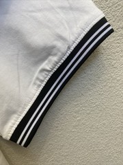NEW Porter & Ash Men’s Large White Performance Tee Stripe Crew Neck T-Shirt NWT